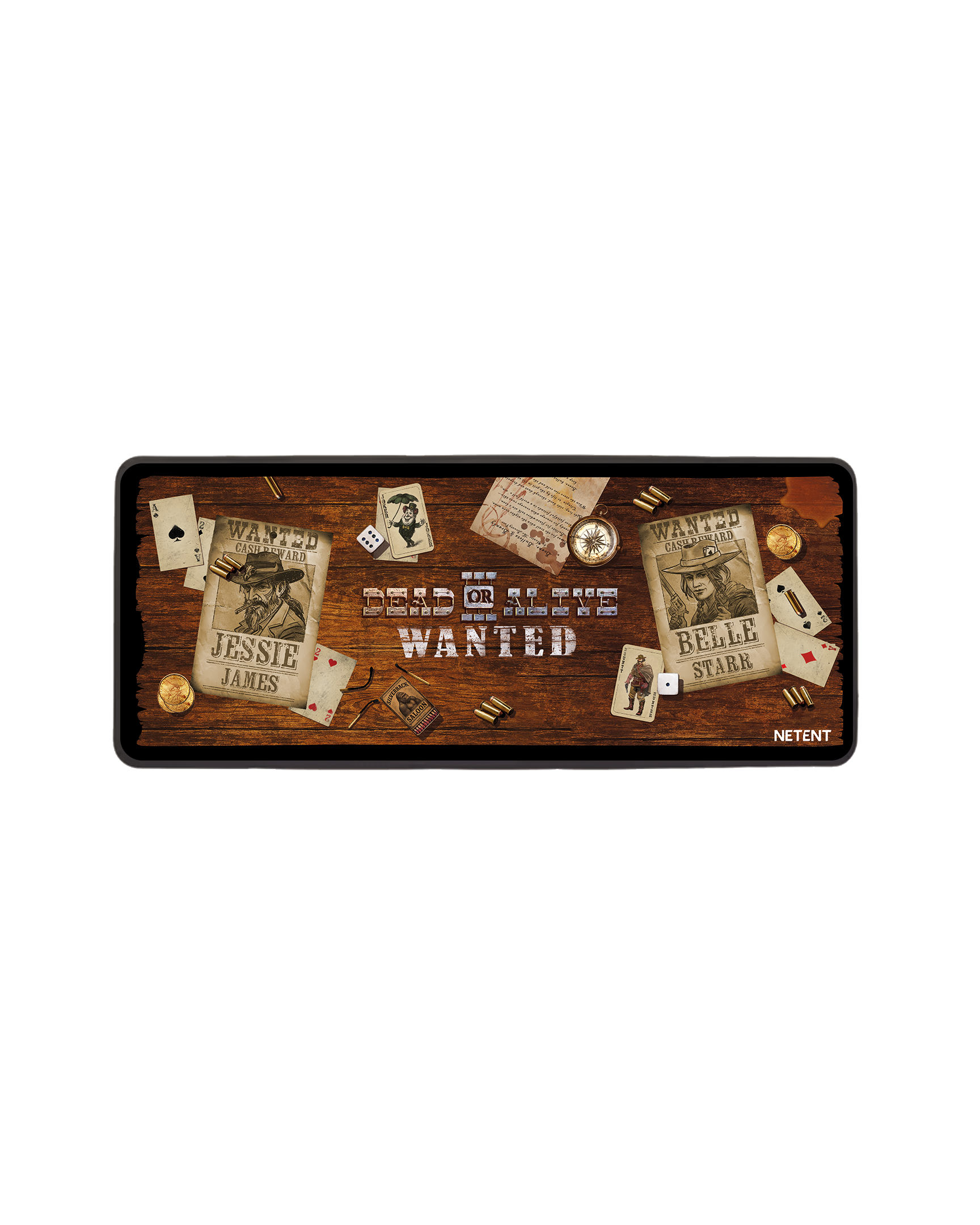 NetEnt Wanted Deskmat